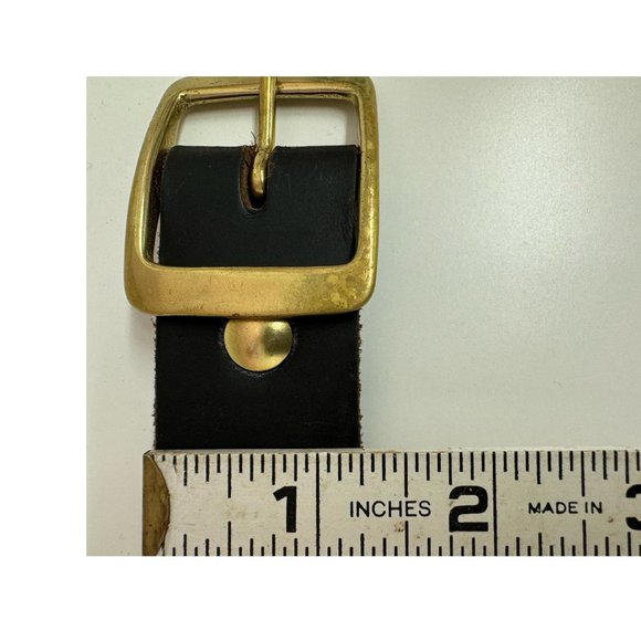 One Star Leather Goods Handmade Brown Leather Belt - Picture 6 of 6